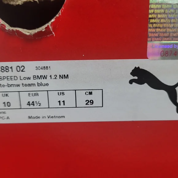 Puma Men's White and Red Sneakers - Picture 6 of 9